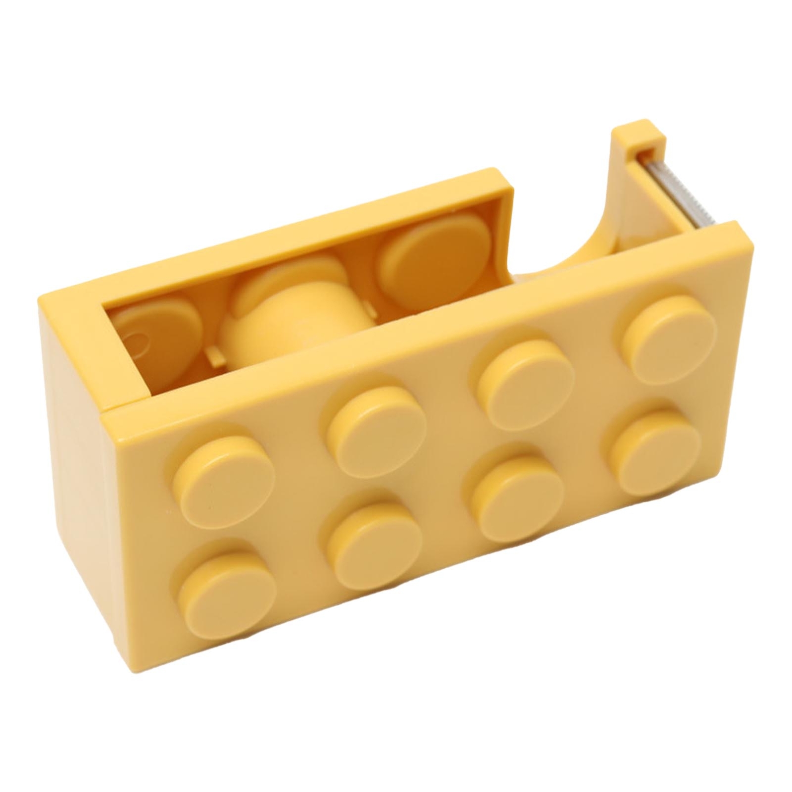 Tape Dispenser Cute Building Block Shape Easy Cutting Desk Tape Holder For S LLI-image
