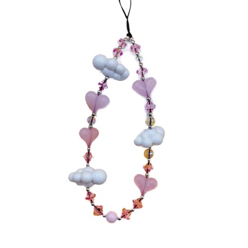 Heart Charm Cute Bag Accessory Acrylic Material Suitable for Girls Mobile Phones - 第 10/11 張圖片