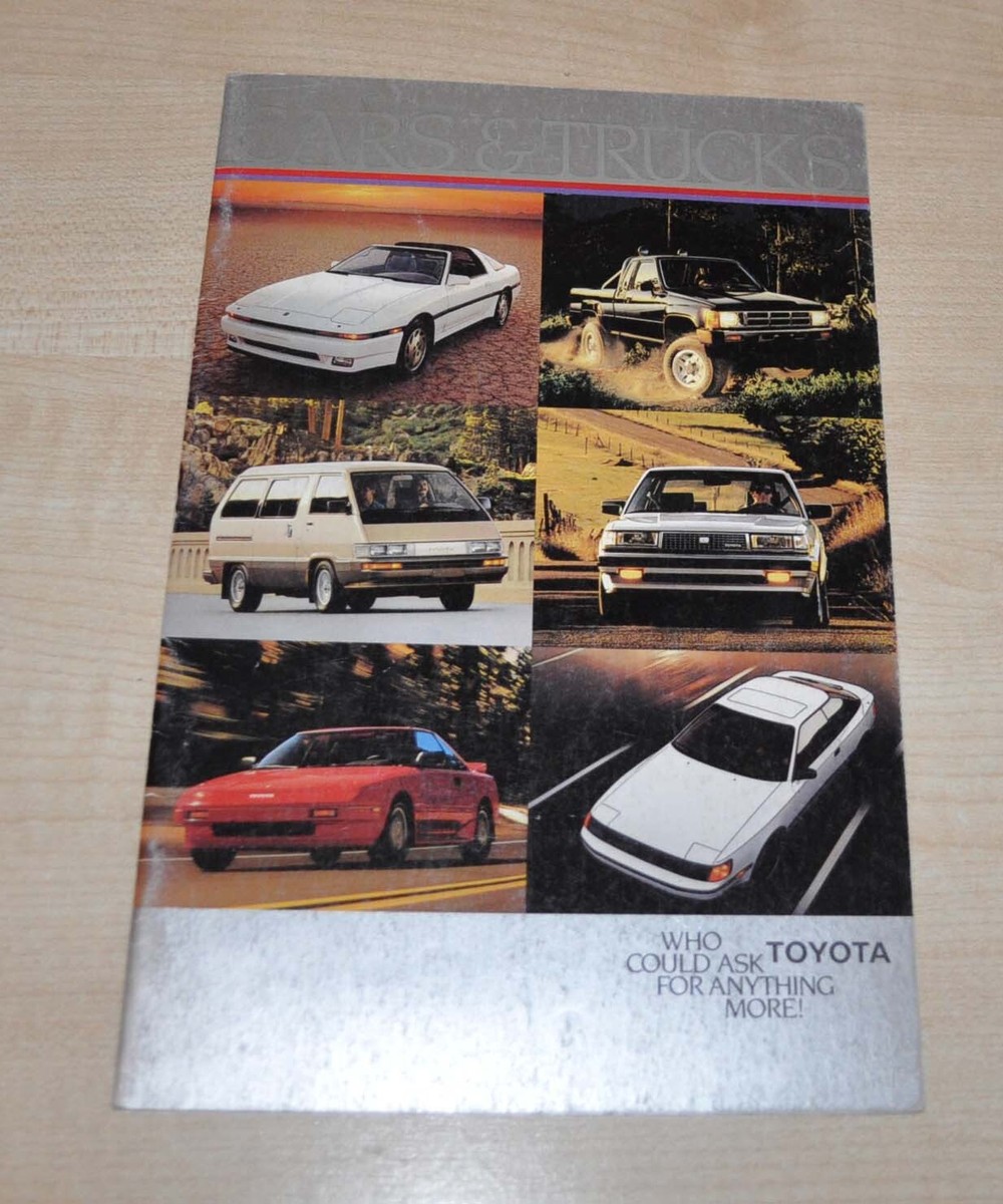 1986 Toyota Cars Truck Model Range Brochure Prospekt | eBay