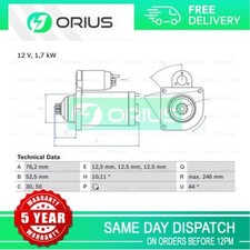 Starter Motor Orius Fits VW Skoda Seat Audi 1.4 TDi 1.6 1.9 + Other Models #1
