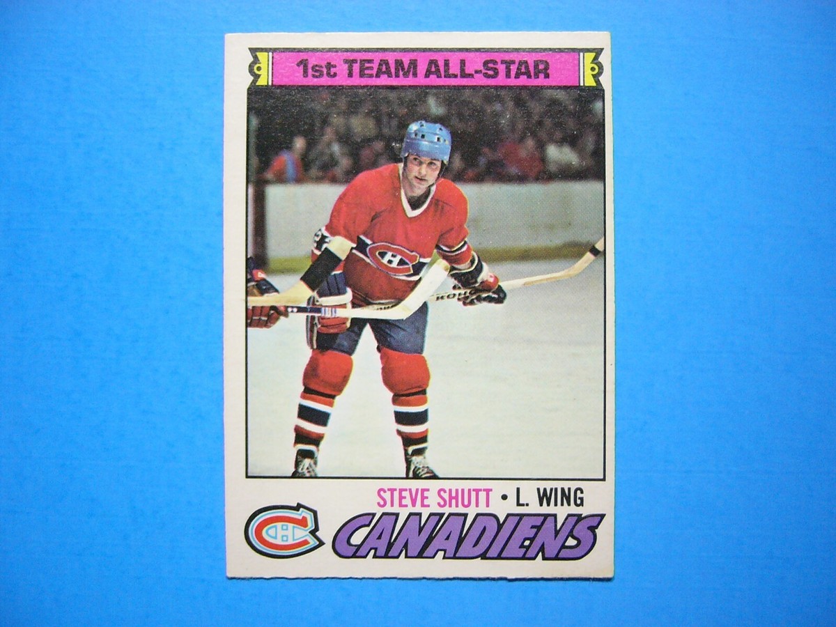 1977/78 O-PEE-CHEE NHL HOCKEY CARD #120 STEVE SHUTT EX/NM SHARP+
