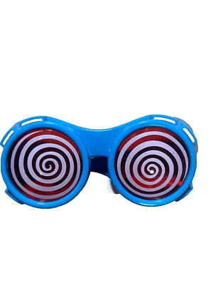 Hypie Spiralbrille Blau   Lustige Karneval Brille Verkleidung, Party Nerd Kostüm