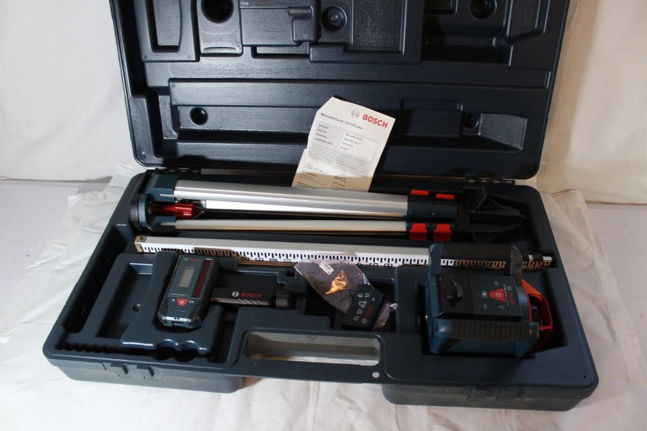 Bosch GRL100020HVK SelfLeveling Rotary Laser Kit eBay