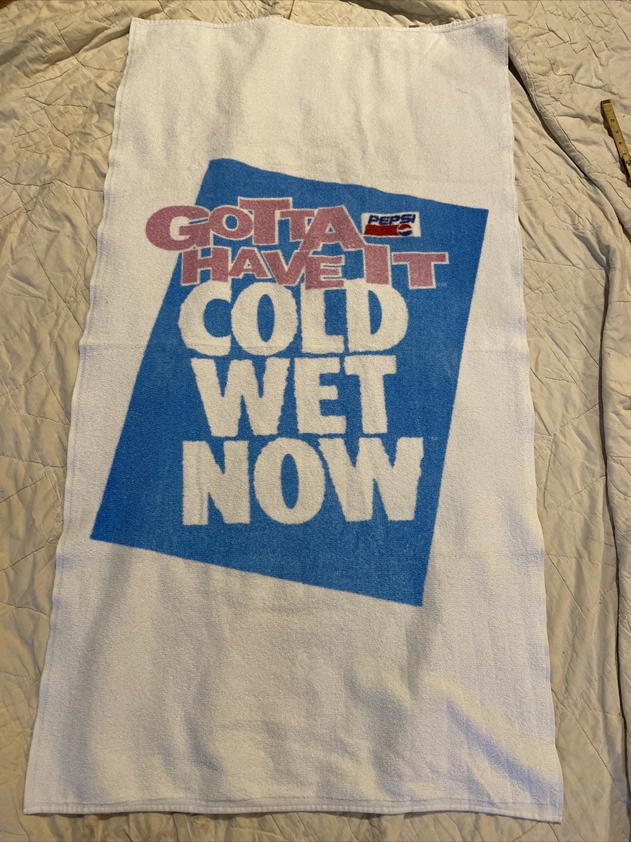 RARE Vintage 90s Pepsi Cola Beach Bath Towel Promo Gotta Have It
