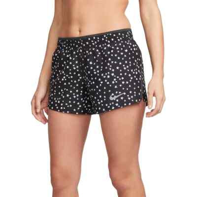 NWT$35 Women's Plus Nike Dri-FIT 10K Americana Running Shorts DR1517 Black 2X | eBay