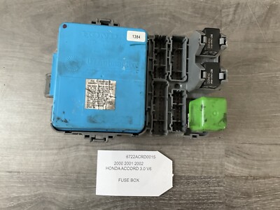 2000 honda accord cigarette lighter fuse 2000 2001 2002 HONDA ACCORD 3.0 V6 FUSE BOX H22