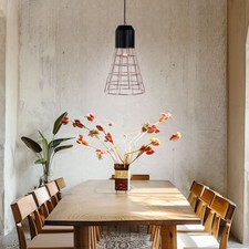 Vintage Käfig Hänge Decken Leuchte kupfer Gäste Schlaf Zimmer Retro Pendel Lampe