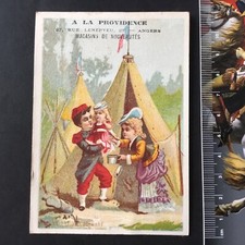 CHROMO Cantinière Soldat Armée Guerre La Providence Angers XIXè Fairy Scrap 19C