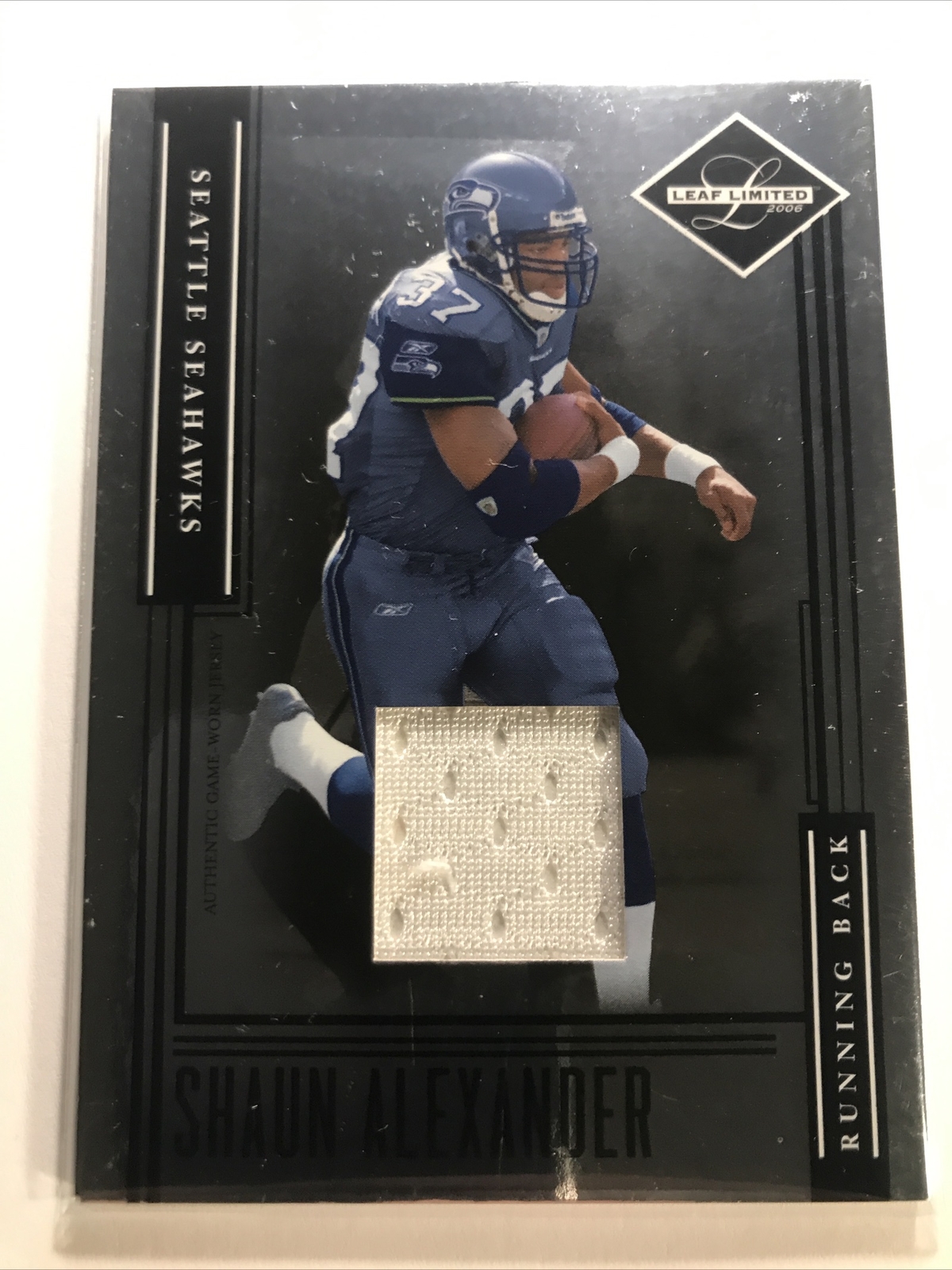 Shaun Alexander 2008 Limited GAME USED JERSEY PATCH SP SEAHAWKS HOF /50