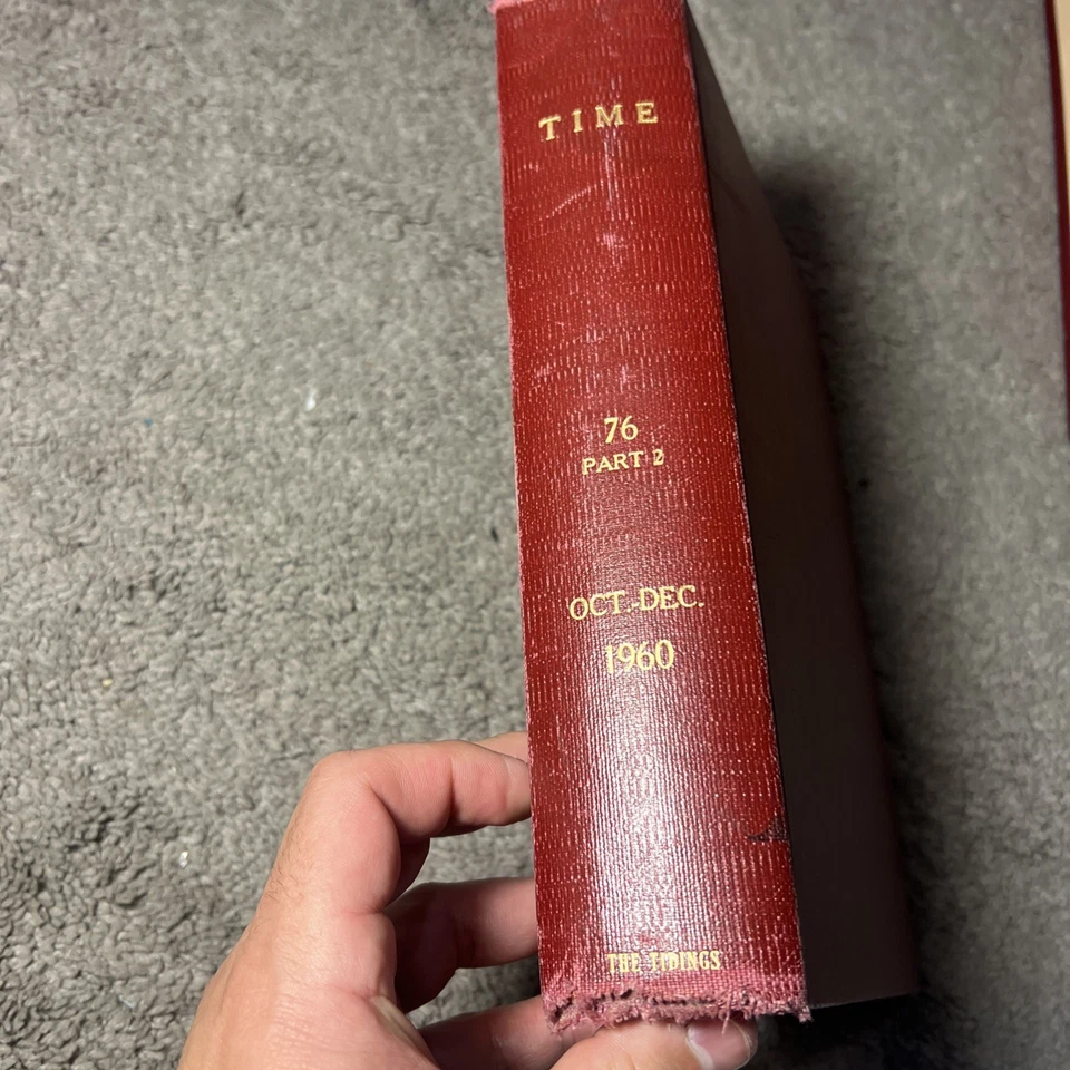 TIME magazine Vol. 76 Part 2 (Oct-Dec 1960) Bound Volume Different Months - Image 2 of 4