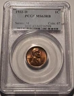 🔥1933 d LINCOLN WHEAT CENT PCGS MS63 RD NICE GRADE