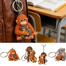 Protect Punch The Monkey Keychain, for Backpack Purse Car Keys Gift H OT