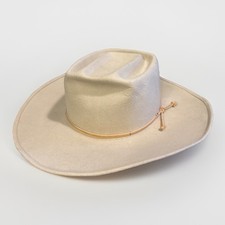 Vintage 1950s always On Top 100% Wool Gambler Hat Sz 7 1/2 Made In USA Mfg 607