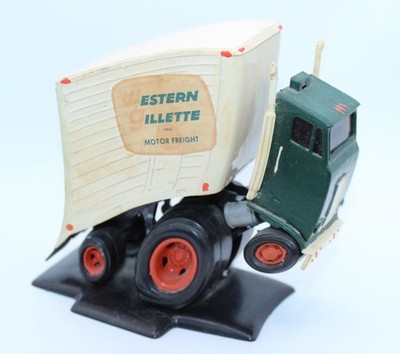 Vtg 1970 Western Gillette Motor Freight Advertising Semi - Fun Cartoony Style