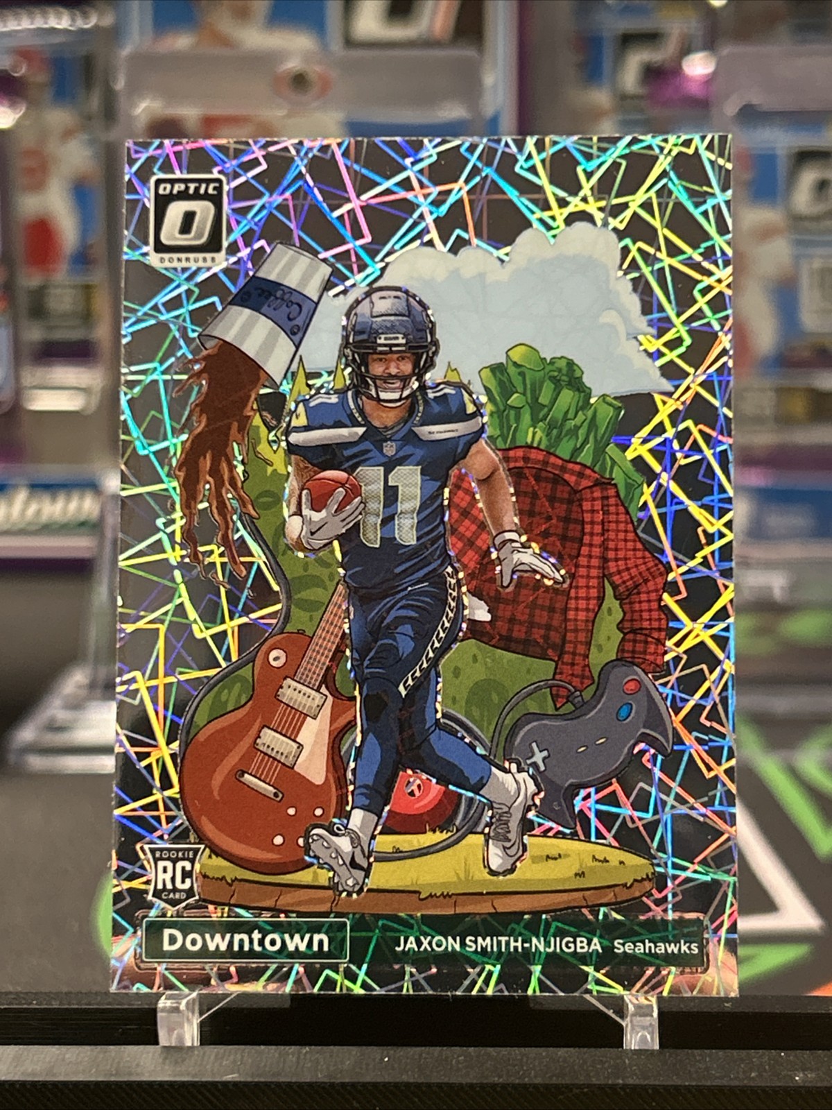 2023 Panini Donruss Optic DOWNTOWN Jaxon Smith-Njigba RC #D-15 Seahawks 🔥📈📈