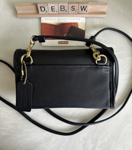 NOS COACH VINTAGE BLACK ENVELOPE SWING WALLET 4873 - Picture 5 of 23