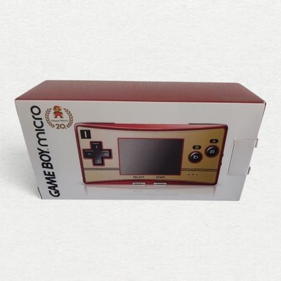 Nintendo Game Boy Micro Handheld System 20th Anniversary Edition Gold Red