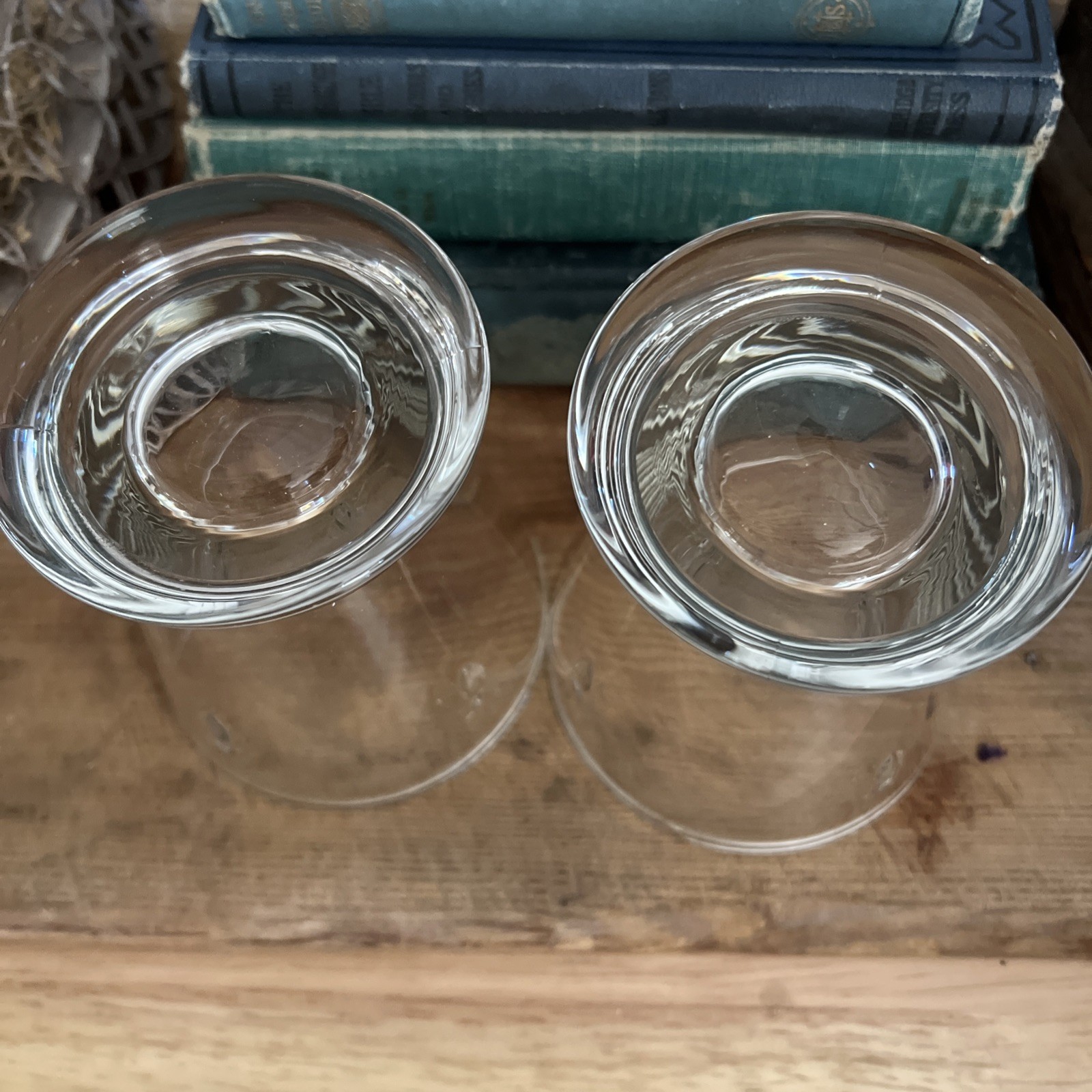 Set Of 2 La Rochere PARIS French Bee Motif Glass 9 Ounce Rocks, Juice Glasses EC