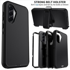 For Samsung Galaxy A56 A36 A26 A16 Case Shockproof Hybrid Hard Cover / Belt Clip