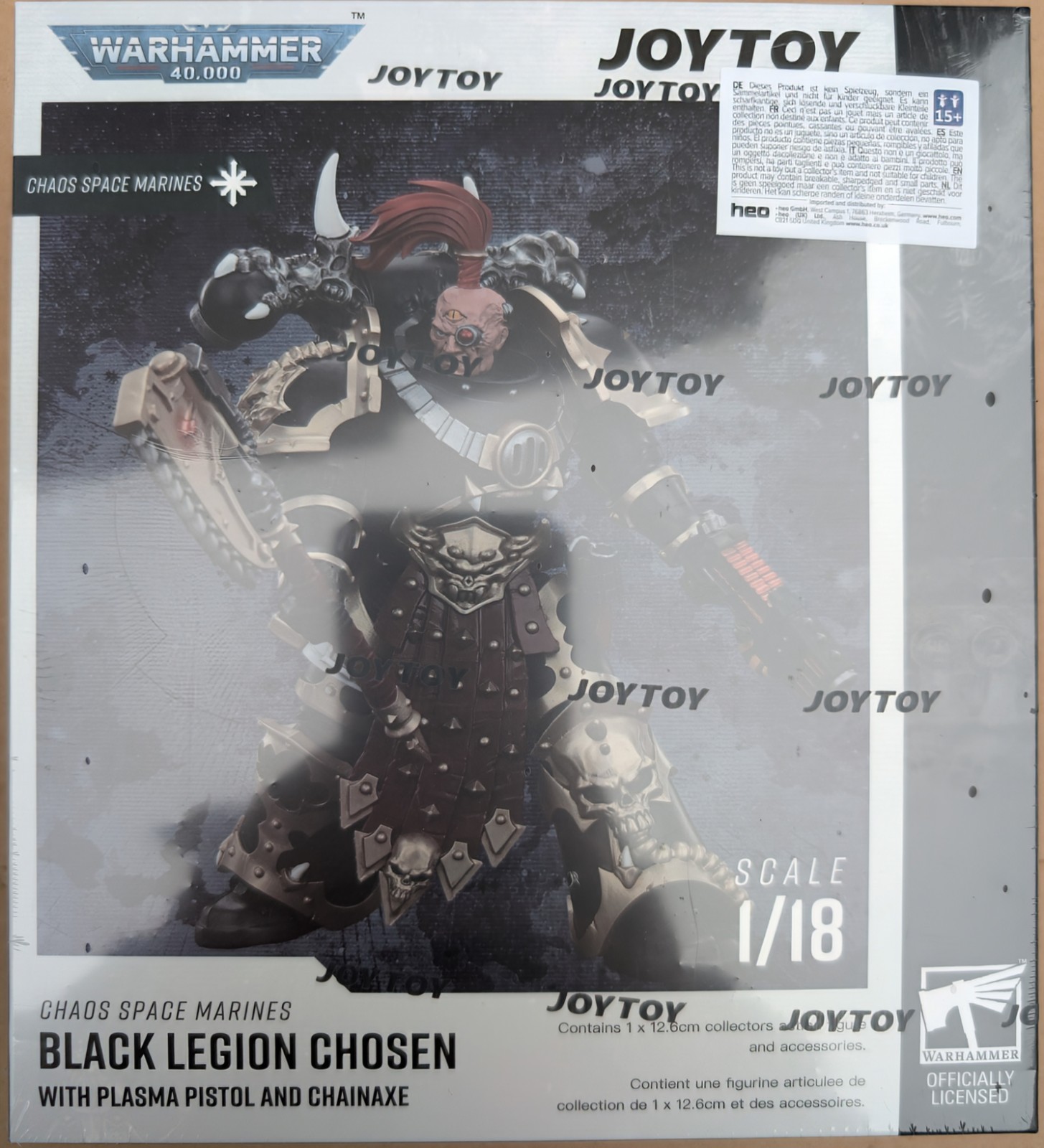 Warhammer 40K Chaos Space Marines Black Legion Chosen Plasma Pistol & Axe Figure