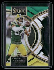 2023 Carrington Valentine Panini Select #118 Green and Yellow Prizms Die Cuts