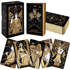 Wyspell Tarot Cards with Guide Book - 4.75 x 2.75 x 2.1 inches, Gold