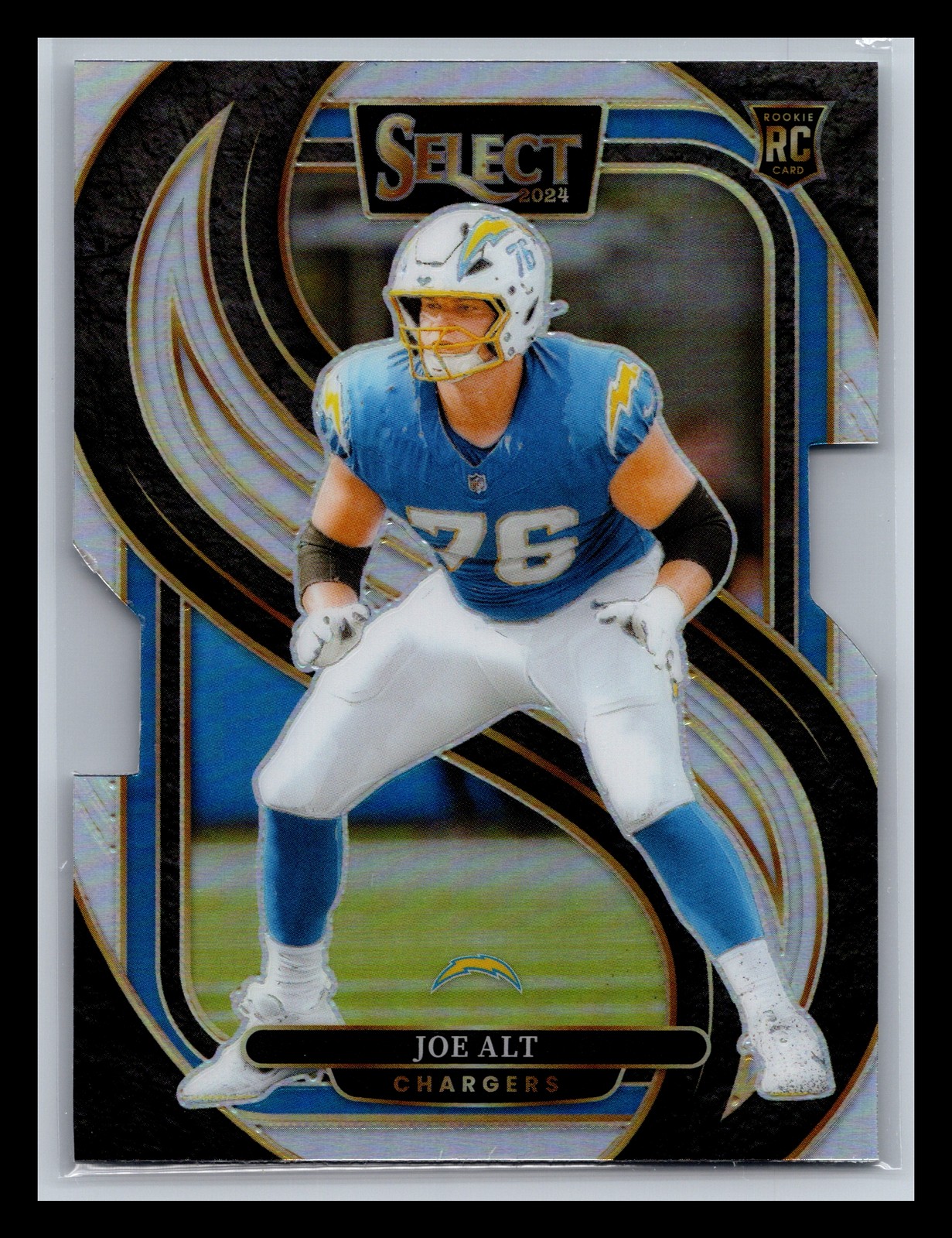 Joe Alt Rookie Los Angeles Chargers 2024 Panini Select #159 Silver Prizm Die Cut