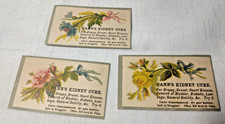 Cann?s Kidney Cure Antique Pharmacist Hand Out 3 Trade Cards