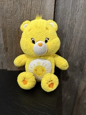 Care Bears Funshine Bear Plush Stuffed Animal Yellow Sun Just Play 10"