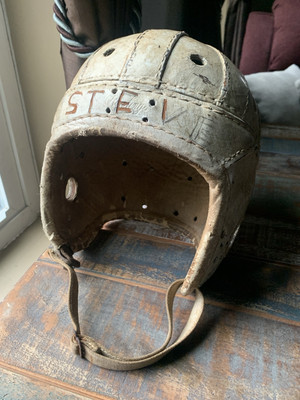 Antique 20s 30s Rawlings Leather Football Helmet Chin Strap Wilson White  STEVE | eBay