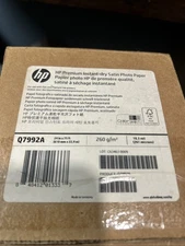 HP Premium Instant-dry Satin Photo Paper 24"x 75' Roll Q7992A NIB