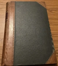 antique Part leather hardback cash book ledger ~Wm. Armstrong Manchester   R