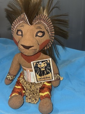 THE LION KING Broadway Musical SIMBA Lion Plush Stuffed Animal Disney FREE SHIP