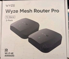 Wyze Mesh Router Pro AXE5400 Tri-Band WiFi 6E, 6000 Sq Ft Coverage 2 Pack
