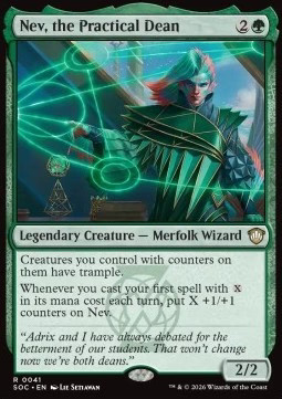 Magic/MTG Nev, the Practical Dean SOC-41 Rare Deutsch Neu