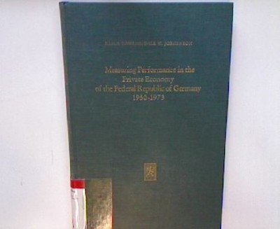 Measuring Performance in the Private Economy of Federal Republic of Germany 1950