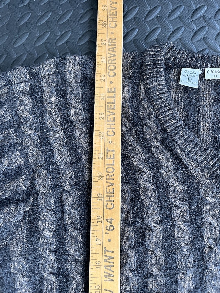 Vintage Giorgio Armani Le Collezioni Men's Sweater Crew Neck Wool
