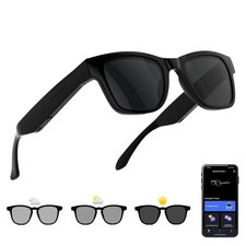 AI Glasses with Color-Change Lenses Bluetooth Glasses for Men with Translatio...
