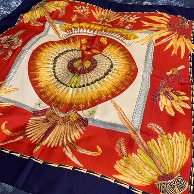 Hermes Silk Scarf Carre 90 BRAZIL | eBay
