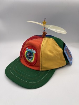 Vtg Tony Toons Interstellar Propeller Hat Size L Rainbow Bear Star Beads Cap USA