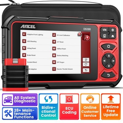 Ancel DS300 OBD2 Scanner Full System Diagnostic Tool Free Update 28+ Services