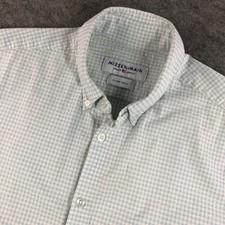 Mizzen and Main Mens XL Gingham Trim Fit Short Sleeve Button Down Shirt