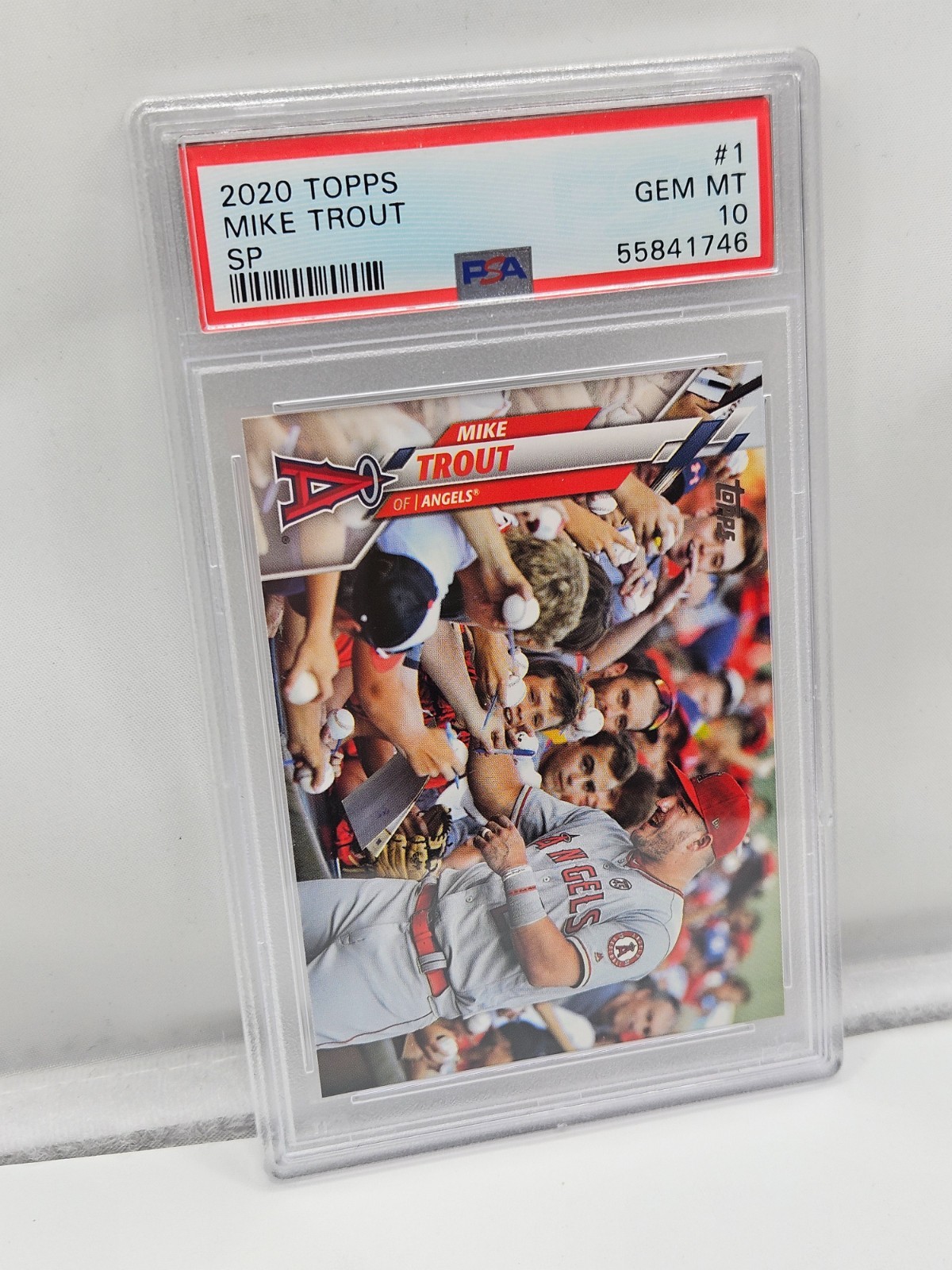 MIKE TROUT 2020 Topps Series One SP Photo Image Variation #1 PSA 10 Gem Mint !!! view 9