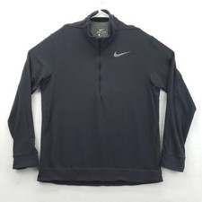 Nike Pullover Mens Large Black Dri-Fit 1/4 Zip Athletic Training Top 885412-010