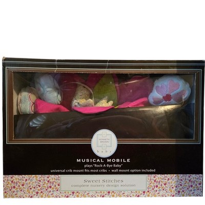 Kenneth Brown Sweet Stitches Baby Musical Crib Mobile NEW