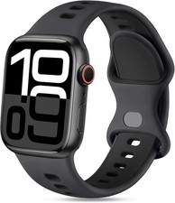 Soft Silicone Strap Compatible with Apple Watch Ultra 49mm, Series 10 44mm