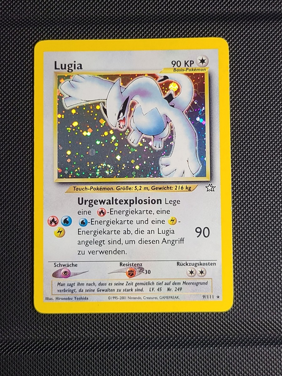 Lugia 9/111 Neo Genesis ❗GERMAN❗ MP Holo Rare SWIRL