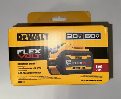 #ad NEW DCB612 DEWALT 20V 60V MAX* FLEXVOLT 12Ah Battery $200.00