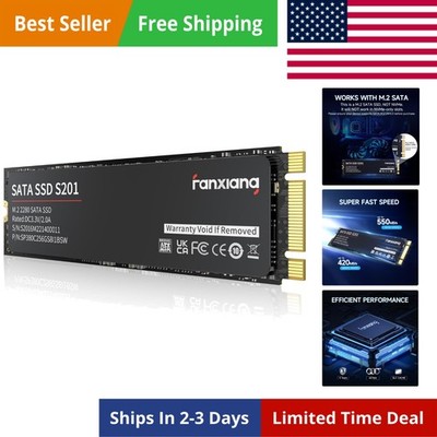 S201 128GB M.2 SATA SSD 2280 SATA III 6Gb/s Internal Solid State Drive, SLC C...