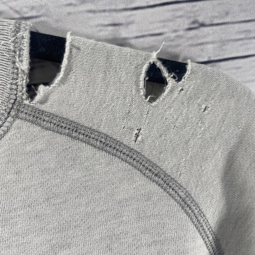 Polo Ralph Lauren Para Hombres M Pullover Suéter Gris Azul Marino Poni Golpeado De Colección - Imagen 4 de 11